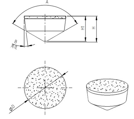 Rcmx Pcd-Schneideinsätze, runde Hartmetalleinsätze für Aluminium